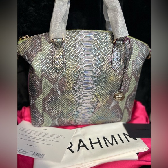 💜BRAHMIN “Moonstone Seville” DUXBURY Satchel💜NWT - Picture 1 of 17